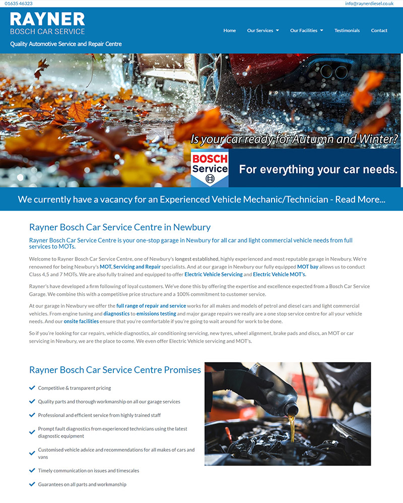 Rayner Diesel Bosch Car Services
